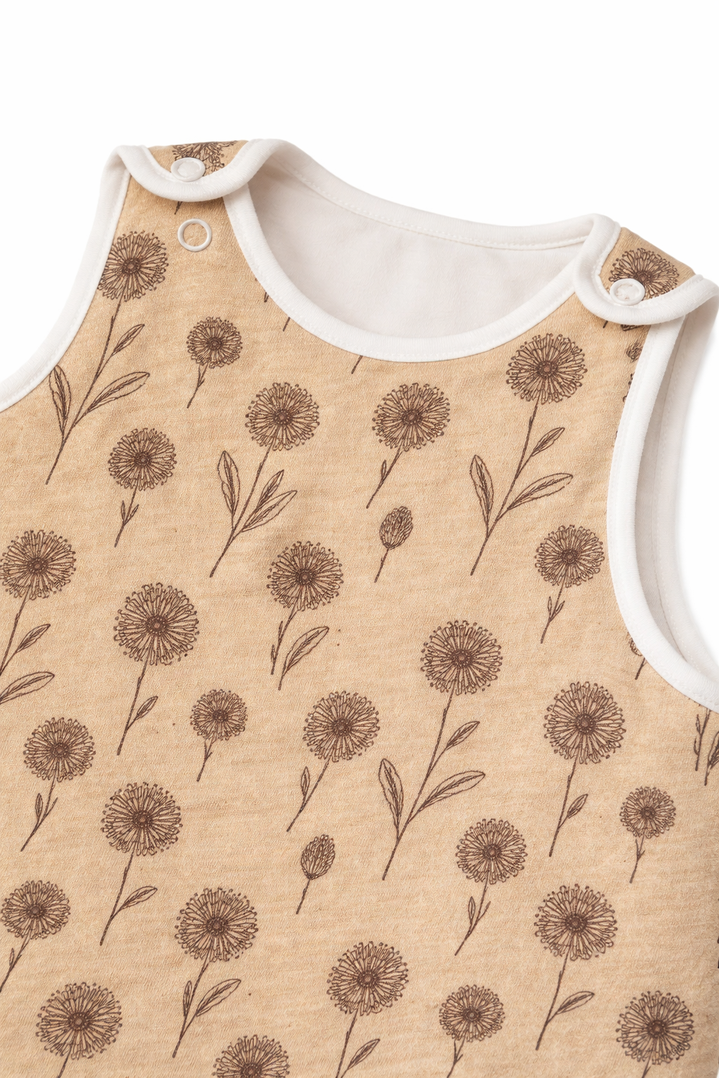 Gigoteuse sans manches en coton bambou - Beige