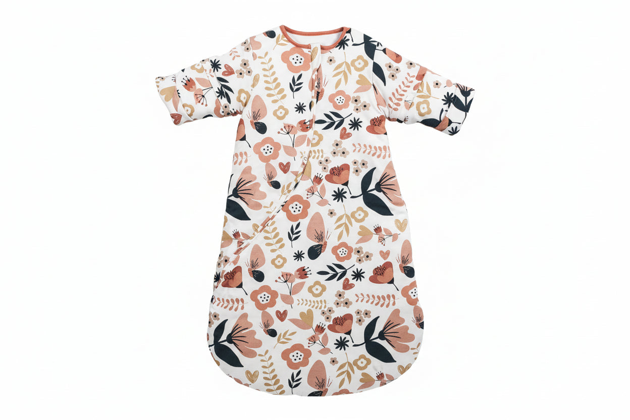Gigoteuse d'hiver motif Fleurs