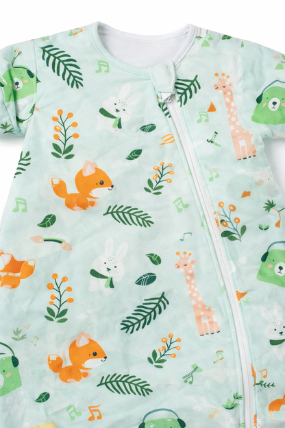 Gigoteuse d'hiver motif ours vert