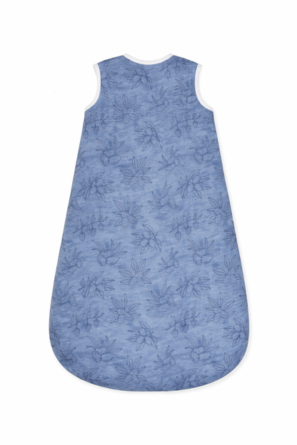 Gigoteuse sans manches en coton bambou - Bleu