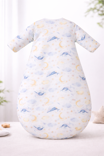 Gigoteuse d'hiver motif baleine