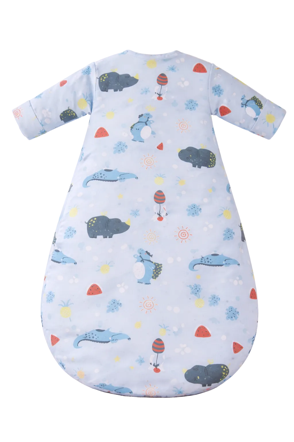 Gigoteuse d'hiver motif crocodile bleu