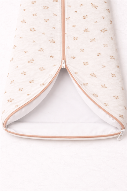 Gigoteuse bébé sans manche - Beige Leaf