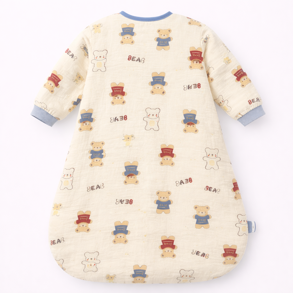 Gigoteuse bébé en gaze de coton - Ourson