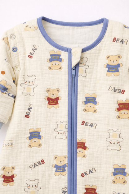 Gigoteuse bébé en gaze de coton - Ourson