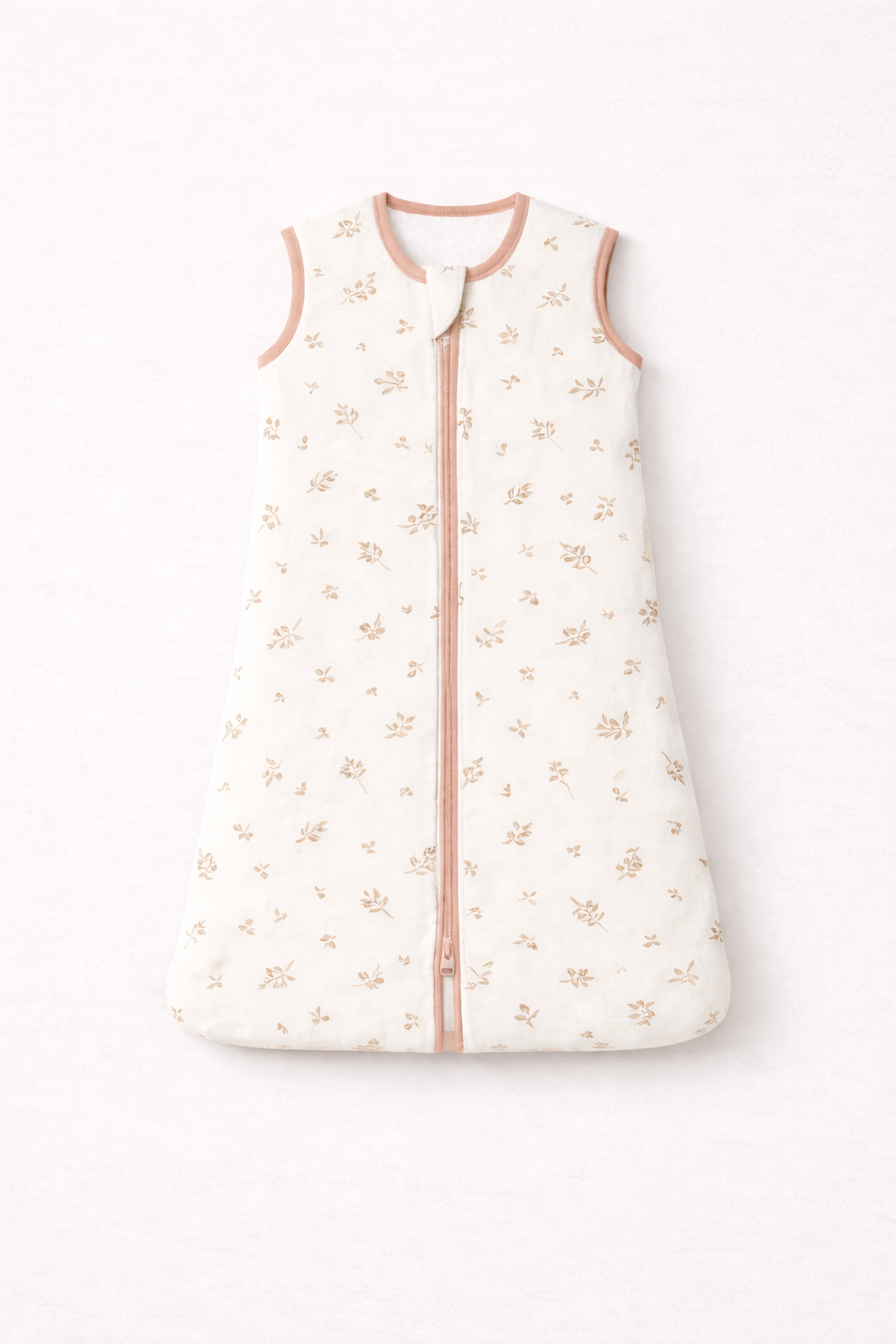Gigoteuse bébé sans manche - Beige Leaf