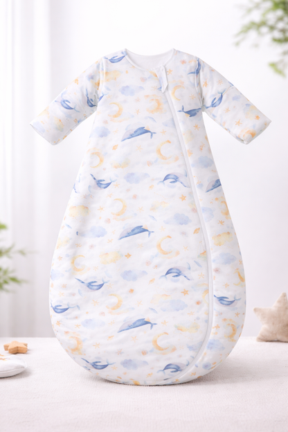 Gigoteuse d'hiver motif baleine