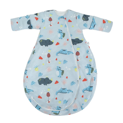 Gigoteuse d'hiver motif crocodile bleu